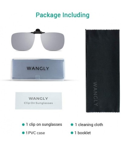 Wangly Polarized Sunglasses Prescription Suitable - CX18O94U8HD $5.89 Wayfarer