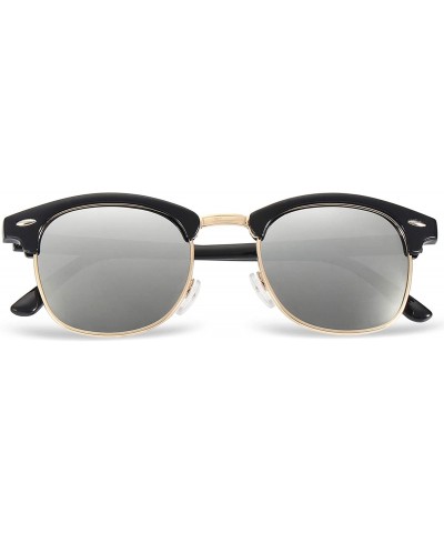 Rimless Sunglasses Men/Women Polarized Half Frame style/Lightweight/UV Protection - Black Frame/Gray Lens - CJ194RA5MW3 $6.11...