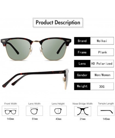 Glass Lens Sunglasses for Men and Women Plank Frame Metal Hinge Fashion Driving Vintage Sun Glasses - CV1948ROWTM $19.59 Sport