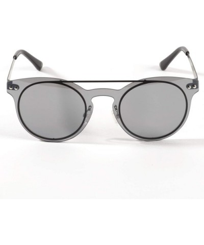 Round Polarized Sunglasses for Men Women with Case and Cloth - Black - CO18HWSLNOO $9.22 Round