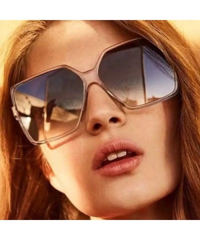 Vintage Sunglasses Oversized Glasses Gradient - C5 - CD197ZETMR6 $8.86 Square