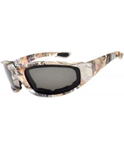 Motorcycle CAMO Padded Foam Sport Glasses Colored Lens One Pair - Camo2_smoke_lens_brown - CR182L6ZI95 $8.68 Goggle