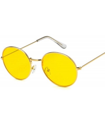 Vintage Round Sunglasses Women Er Retro Luxury Sun Glasses Small Mirror Ladies Oculos - Gold Dark Green - C3198AHW675 $26.20 ...