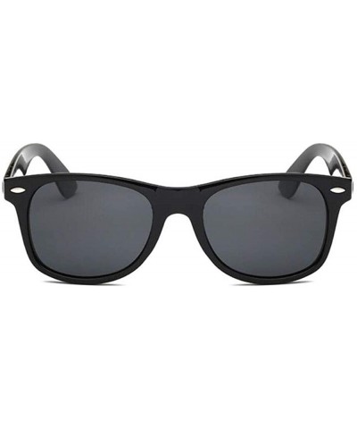 New Cat Eye Polarized Sunglasses Men Women Fashion Square Design Vintage Shades - Black/Grey - C01987MECQM $5.47 Square