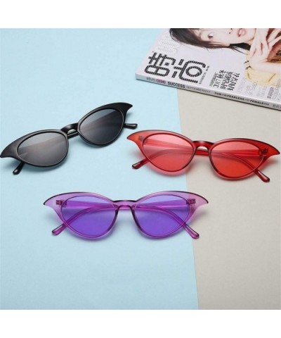 Sunglasses Women Sun Glasses Female Cute Sexy Retro Cat Eye Rimless One-piece - C9 - CQ198U3I7T0 $6.77 Cat Eye