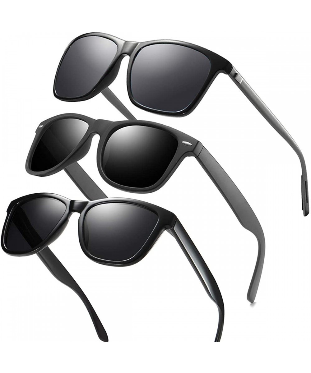 Polarized Sunglasses For Women Men Gradient Colors Designer UV Protection - CK19D60E75T $11.85 Wayfarer