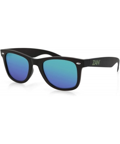 Winna Sunglasses - Matte Black Frame - Smoked Green Mirror Lenses - Matte Black Frame- Smoked Green Mirror lens - C611ASDTFA5...