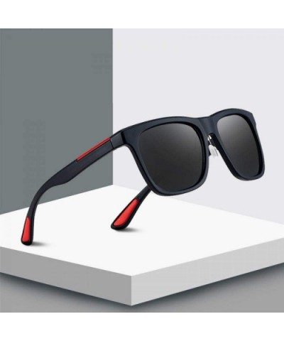 Desig Classic Polarized Sunglasses Men Women Driving Square Frame Sun C1 - C2 - CA18XE9XMTO $5.05 Square