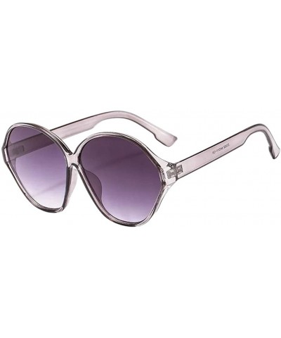 Polarized Sunglasses Women Men Gradient Colors UV Protection Driving Runing Sunglasses Round Fashion Eyewear - C - CP194KT7NQ...