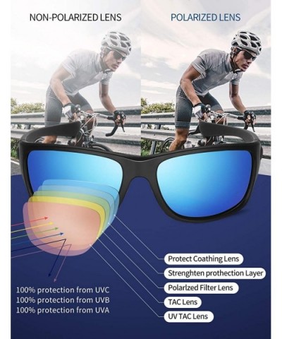 Polarized Sports Sunglasses Driving Glasses Shades for Men & Women Unbreakable Frame for Cycling Baseball Golf - CV192ZSHO9W ...