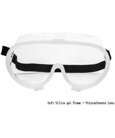 Unisex Clear Dust & Wind Proof Wide Vision Glasses - Flexible Glasses Frame - Over Prescription Glasses - CU197ZH0KTZ $8.73 Wrap