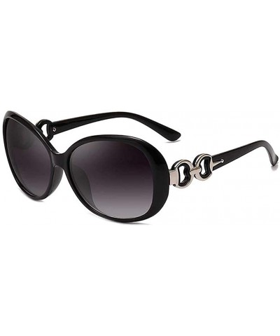 Fashion Women Shades Oversized Eyewear Classic Sunglasses UV400 - Black - CS199CRIHLG $4.69 Oversized