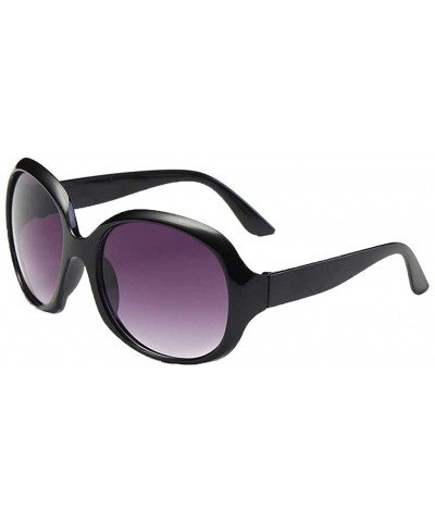Women's Fashion Cat Eye Shade Sunglasses Acetate Frame Oversized Vintage Glasses - Black - CV18T77EN7T $6.85 Oversized