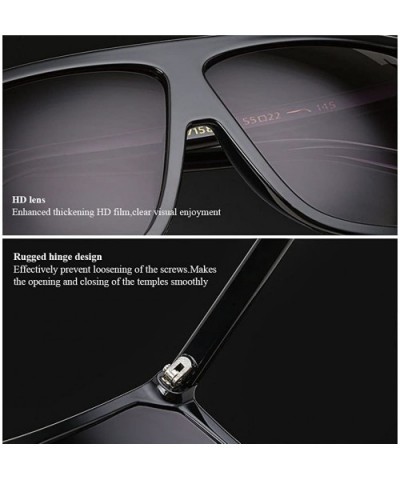 Large Square Frame UV Blocking Eye Protection Sunglasses for Unisex Daily - Pink - CJ18DC0LEOM $13.97 Square