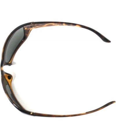 Mens Crystal Demi Plastic Rectangle Wrap Sunglass PE05 3 - CX118KQ7VM3 $22.48 Rectangular