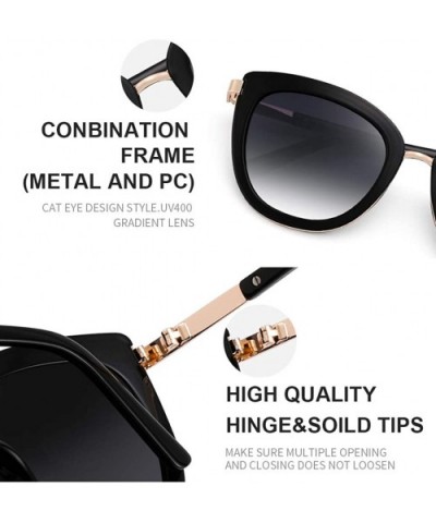 Fashion Cateye Sunglasses for Women Composite Lens for Driving Brand Sun Glasses 6089 - Red - CY18TTS37S3 $11.52 Square