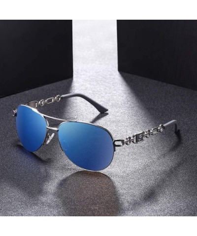 Women Driving Pilot Classic Vintage Eyewear Sunglasses - C3 Blue - C918HQ5E4OE $21.11 Goggle