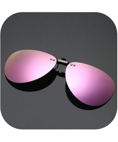 Men Polarized Clip Sunglasses Women Pilot Sun Glasses UV400 Eyeglasses Night Driving ZB-82 - 2 - CQ198AHUZWN $15.23 Oversized