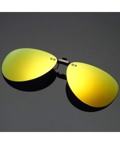 Men Polarized Clip Sunglasses Women Pilot Sun Glasses UV400 Eyeglasses Night Driving ZB-82 - 2 - CQ198AHUZWN $15.23 Oversized