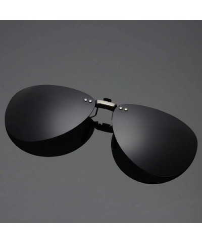 Men Polarized Clip Sunglasses Women Pilot Sun Glasses UV400 Eyeglasses Night Driving ZB-82 - 2 - CQ198AHUZWN $15.23 Oversized