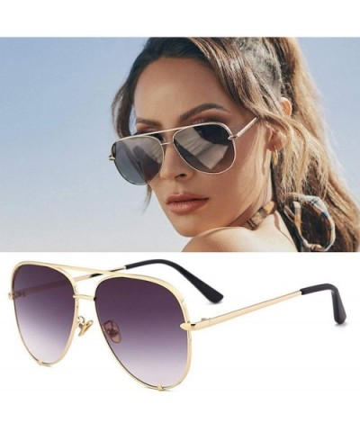 Sexy Lady Vintage Round Metal Sunglasses Men Driving Black Retro Mirror Sun Glasses Shade UV400 Oculos De Sol - CT199CE2DG9 $...
