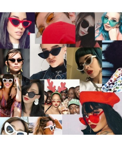 Men's Fashion Women's Oversize Polarized Alloy Frame Mirrored Cat Eye Sunglasses (Color Purple) - Purple - CV1993YHZ6C $44.80...