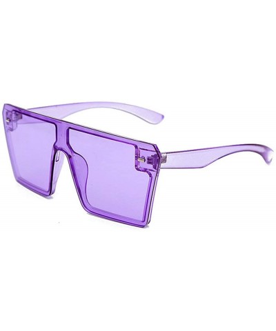 Cuadrado Mujeres Superior Colorido Vintage - Purple - C9194MIZ84C $8.81 Square