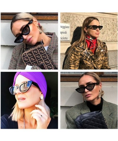 Trendy Cateye Sunglasses for Women Cool Stylish Sunnies MS51810 - Black - CP18S32QM3C $7.88 Cat Eye