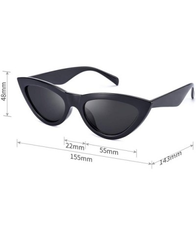 Trendy Cateye Sunglasses for Women Cool Stylish Sunnies MS51810 - Black - CP18S32QM3C $7.88 Cat Eye