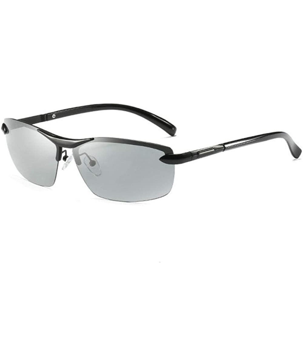 Polarized Sunglasses Photochromic Goggles Black frame_Color changing - CA190MZ3TC4 $25.98 Oval