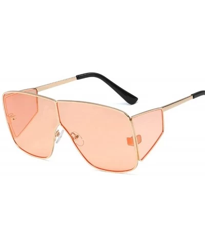 Fashion Sunglasses Luxury Oversized Glasses - Champagne - C218YII946A $10.15 Oversized