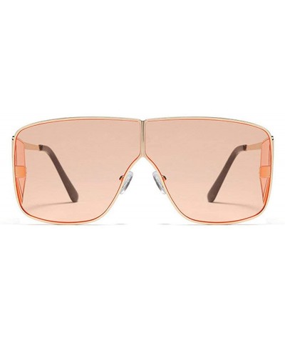 Fashion Sunglasses Luxury Oversized Glasses - Champagne - C218YII946A $10.15 Oversized