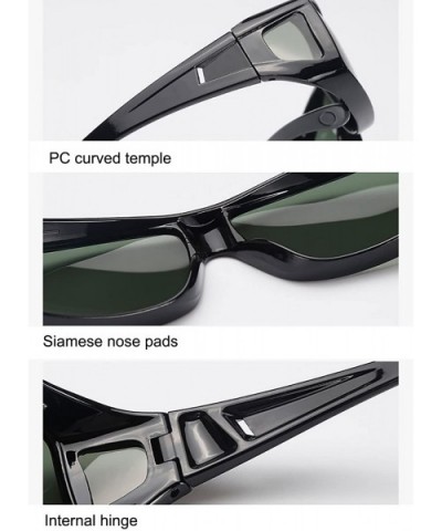 Polarized Rectangular Glasses Sunglasses Protection - 3 - C518DC5O4XW $9.56 Goggle