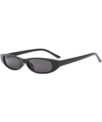Retro Vintage Clout Cat Unisex Sunglasses Rapper Oval Shades Grunge Glasses - A - CR193XHNS6M $8.46 Sport
