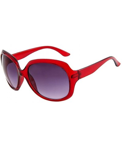 Women Fashion Eyewear Large Frame Sunglasses Vintage Glasses - Multicolor G - CG19746T9Q6 $5.44 Sport