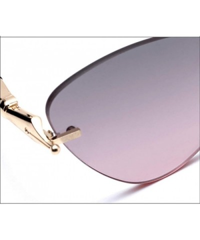 Women's Sunglasses - Frameless Pilot Fashion Trend Sunglasses - C - CM18SMTLX4W $41.64 Aviator