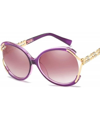 Classic style Rectangle Crystal Legs Sunglasses for Women PC UV400 Sunglasses - Purple - CU18SAS7985 $10.09 Sport