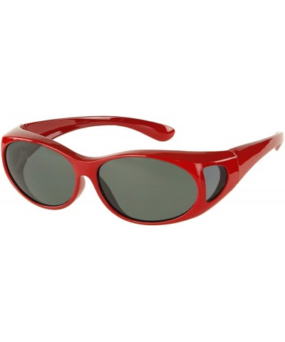 Sunglasses - Wear Over Prescription Glasses. Size Small with Polarization. - Red - CG11FNHF9CL $10.77 Sport