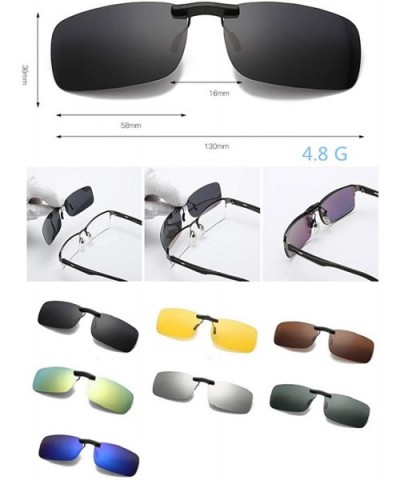 Clip on Sunglasses Polarized- (2-Pack) UV400 Polarised Sunglasses for Driving and Outdoors - Type 5 - CJ18HXIZRK0 $8.21 Oval