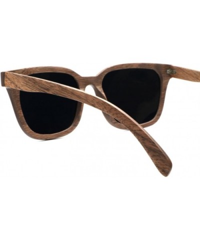 Mens Wood Sunglasses Polarized Shades for Women in Wood Box (Wulnat) - CZ182HRCDXS $25.73 Wayfarer