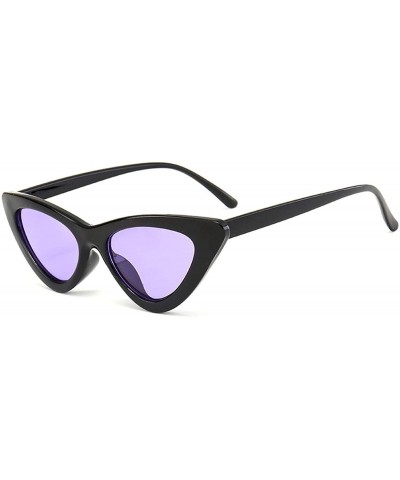 Sunglasses Triangle Vintage Glasses Female - Bblue - C718STZ95O4 $9.97 Cat Eye