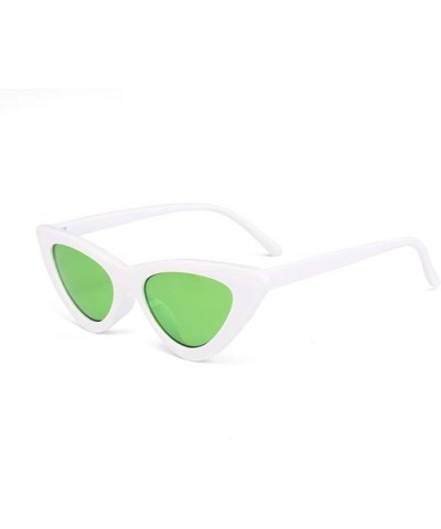 Sunglasses Triangle Vintage Glasses Female - Bblue - C718STZ95O4 $9.97 Cat Eye