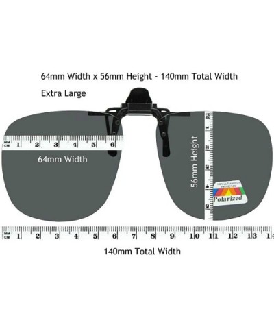 Square Polarized Flip Up Sunglasses - Black-gray Lenses - CS18NZ92Z9E $10.56 Square