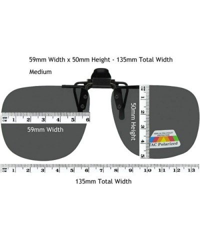 Square Polarized Flip Up Sunglasses - Black-gray Lenses - CS18NZ92Z9E $10.56 Square