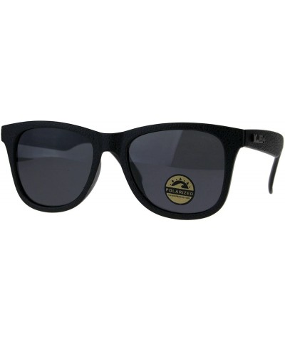 Polarized Premium Kush All Black Horn Rim Hipster Gangster Sunglasses - Gunmetal Logo - CM18DI268UM $8.59 Rectangular