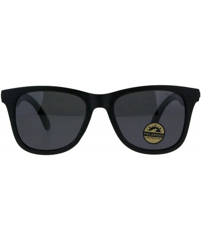 Polarized Premium Kush All Black Horn Rim Hipster Gangster Sunglasses - Gunmetal Logo - CM18DI268UM $8.59 Rectangular