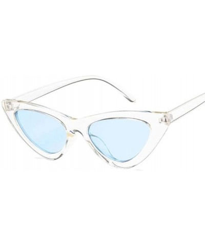 Retro Small Sunglasses-Polarized Shade Glasses With Classic Narrow Cat Eye Lens - J - CC1905Z5MR7 $29.33 Rectangular