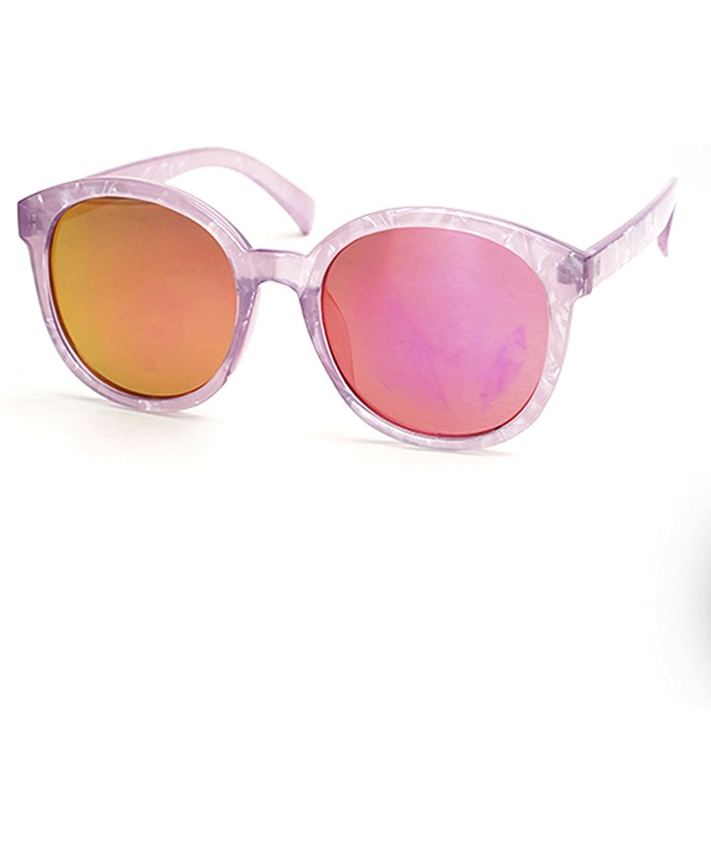 5002 Premium Oversize Womens Mens Mirror Funky Fashion Sunglasses - Mirrored - CP17YOZL2AW $9.89 Oval
