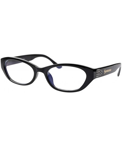 Womens Anti-Blue Light Small Cat Eye Cute Reading Glasses - Anti Blue - Black - CM18XRARTLH $7.06 Cat Eye