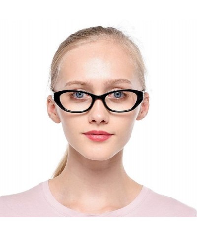 Womens Anti-Blue Light Small Cat Eye Cute Reading Glasses - Anti Blue - Black - CM18XRARTLH $7.06 Cat Eye